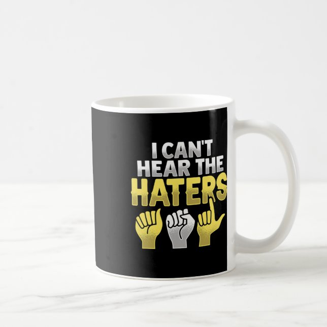 Hand Gesture Döv Hearing Loss Awareness Kaffemugg (Höger)