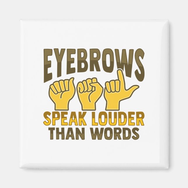 Hand Gesture Döv Hörselnedgång Medvetenhet 5 Magnet (Framsidan)