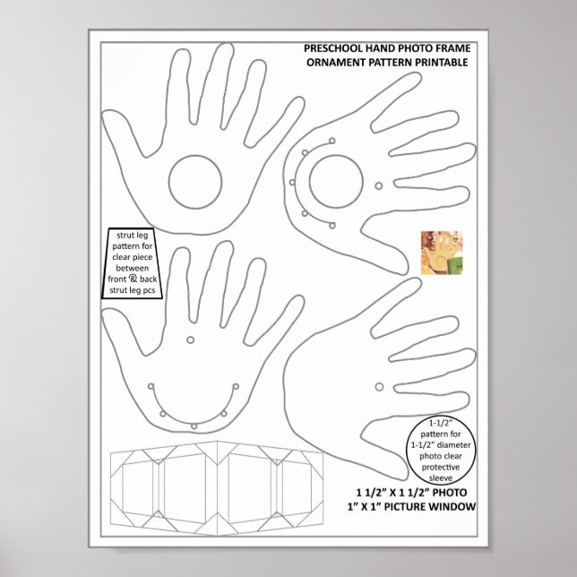 Hand gjorde Märkre Place Card i Turkiet utskrivbar Poster (Framsidan)