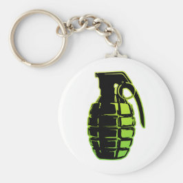 Hand Grenade - grönt Nyckelring