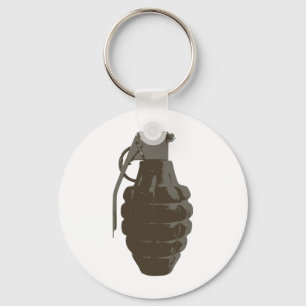 Hand Grenade Krig militärbombarmés marinsoldater Nyckelring