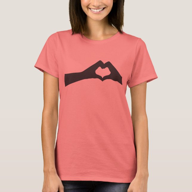 Hand Heart T-shirt (Framsida)