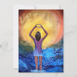 Hand Heart Tack Kort