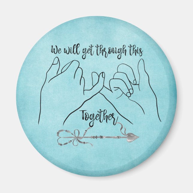 Hand Heart, vi kommer att klara av detta tillsamma Magnet (Framsidan)