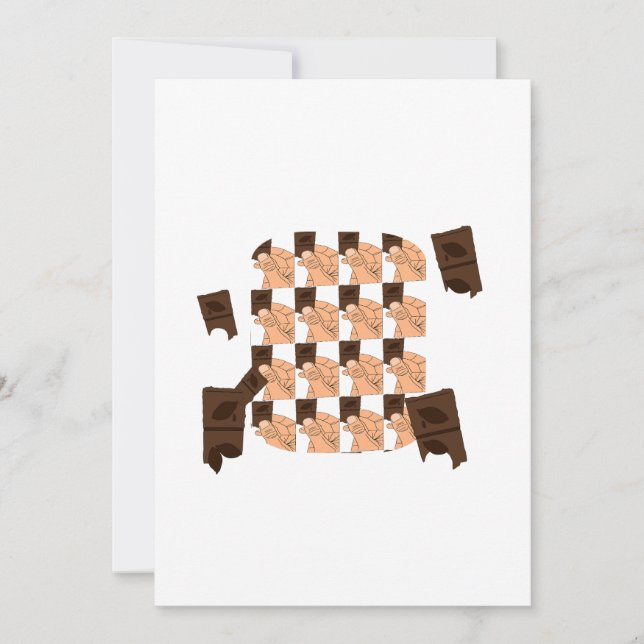 Hand holding a piece of Valentine's chocolate (Framsida)