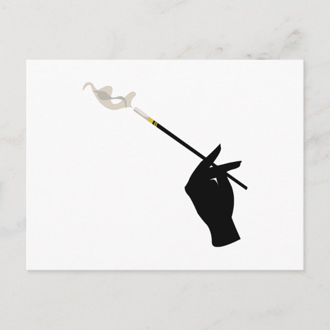 Hand Holding Cigarette Vykort (Framsida)