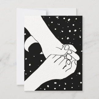 Hand-holding over Stars Tack Kort