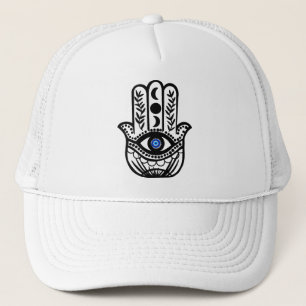 Hand i Hamsa Fatima Evil Öga Keps