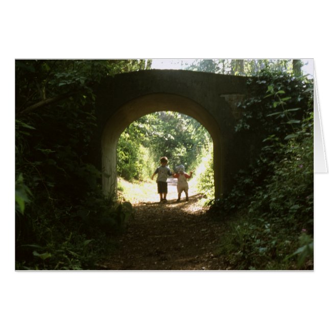 Hand i Hand Hälsningskort (Framsidan Horizontal)