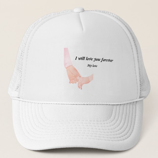 Hand i Hand Kärlek Art - Förälder och barn som hål Keps (Framsida)