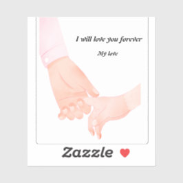 Hand i Hand Kärlek Art - Förälder och barn som hål Klistermärken