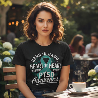 Hand i Hand PTSD-medvetenhet T Shirt