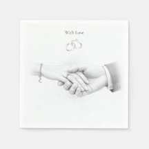 Hand i Hand Romantisk Minimalistisk Bröllop