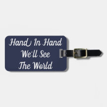 Hand i Hand Vi ses på World Luggage Tag.