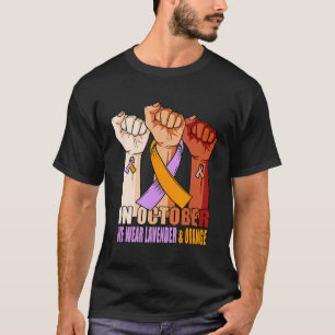 Hand i Lavender Orange Ribbon Psoriatic Arthritis T Shirt