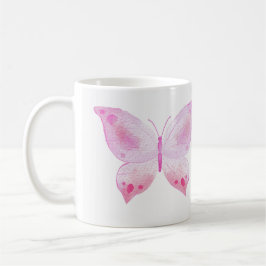 Hand Illustrated Drawn Butterfly Kaffemugg