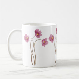 Hand Illustrated Vild Flower Print Mugg