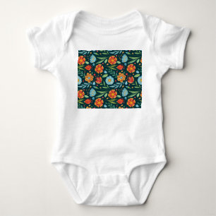 Hand-Illustrated Watercolor Flower Mönster T Shirt