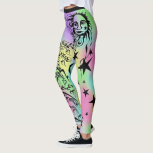 Hand Inked Designer Leggings