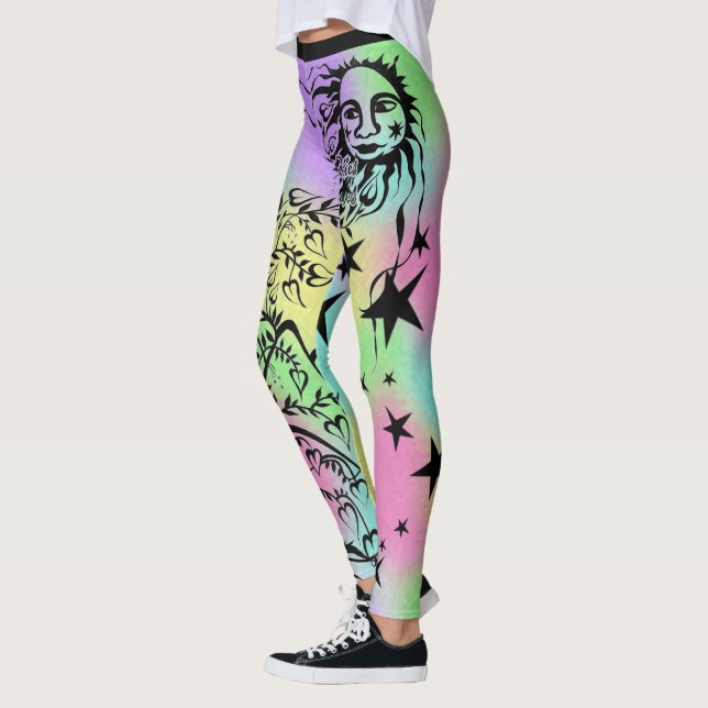 Hand Inked Designer Leggings (Vänster)