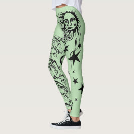 Hand Inked Designer Leggings