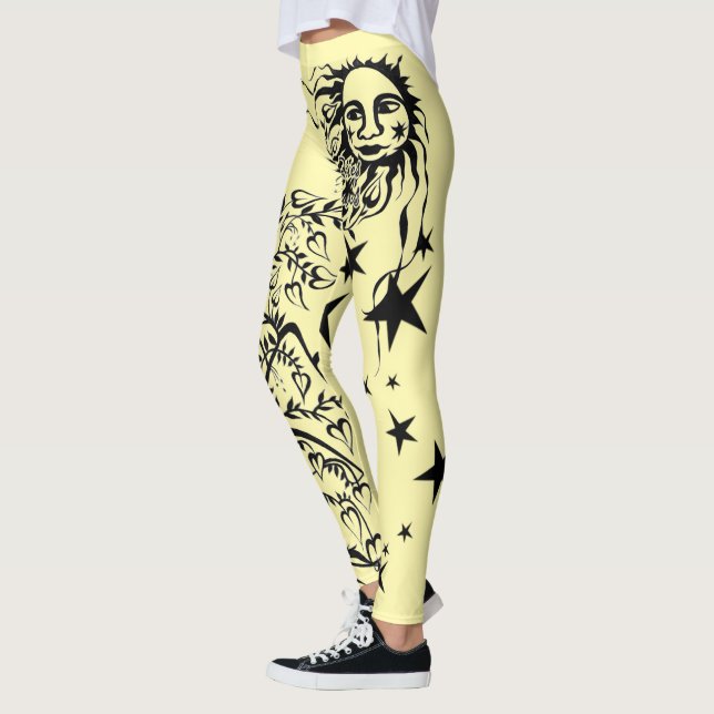 Hand Inked Designer Leggings (Vänster)