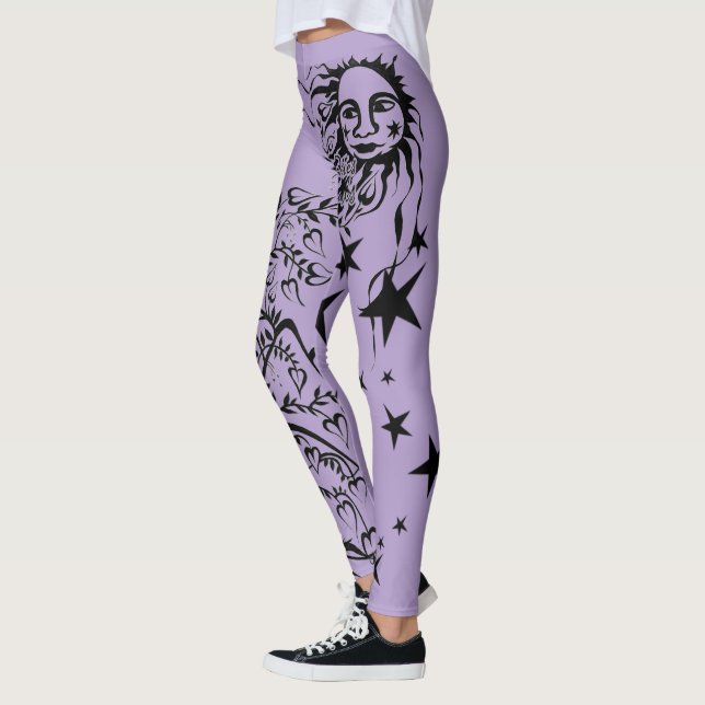Hand Inked Designer Leggings (Vänster)