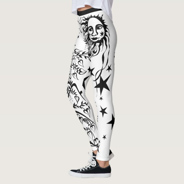Hand Inked Designer Leggings (Vänster)