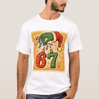 Hand Jul Ornament 6 7 Rolig Högtid T Shirt