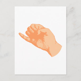 Hand kleiner Finger lilla finger pinkie pinky Vykort