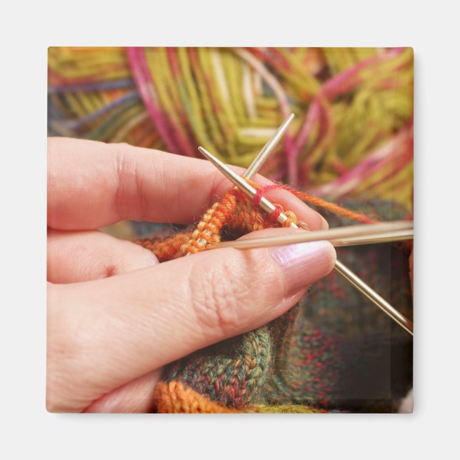 Hand Knitting Magnet (Framsidan)