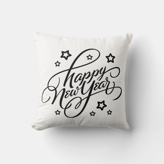 HAND-LETTERED GOTT NYTT ÅR | PILLOW KUDDE (Framsida)