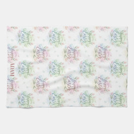 Hand-Lettered Happy Easter Watercolor  Kökshandduk