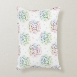 Hand-Lettered Happy Easter Watercolor Prydnadskudde