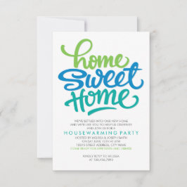HAND LETTERED HOME SWEEME HOME | PARTY I HUSHÅLL INBJUDNINGAR
