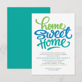 HAND LETTERED HOME SWEEME HOME | PARTY I HUSHÅLL INBJUDNINGAR