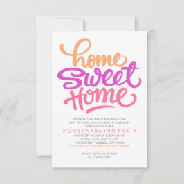 HAND LETTERED HOME SWEEME HOME | PARTY I HUSHÅLL INBJUDNINGAR