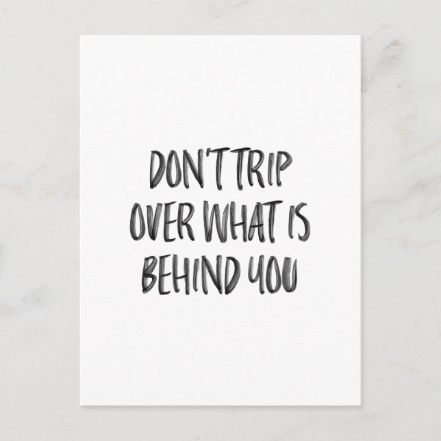 Hand Lettered Inspirational Motivational Quotes Vykort (Framsida)