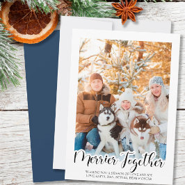 Hand Lettered Merrier Together Lodrät Photo