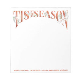 Hand-Lettered Tis Season-jul Anteckningsblock
