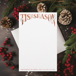 Hand-Lettered Tis Season-jul Brevpapper