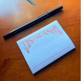 Hand-Lettered Tis Season-jul Post-it Block
