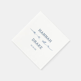 Hand Lettered We Do Script Bröllop Pappersservett