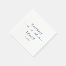 Hand Lettered We Do Script Bröllop Pappersservett