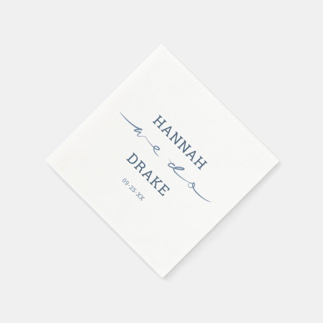 Hand Lettered We Do Script Bröllop Pappersservett (Hörn)