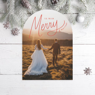 Hand-Lettering av nytt fotokort för Helgdag Inbjudningar