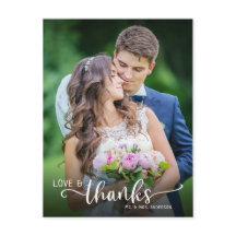 Hand Lettering Kärlek & Tack Bröllop Tack