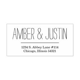 Hand Lettering Självfärgande Stämpel