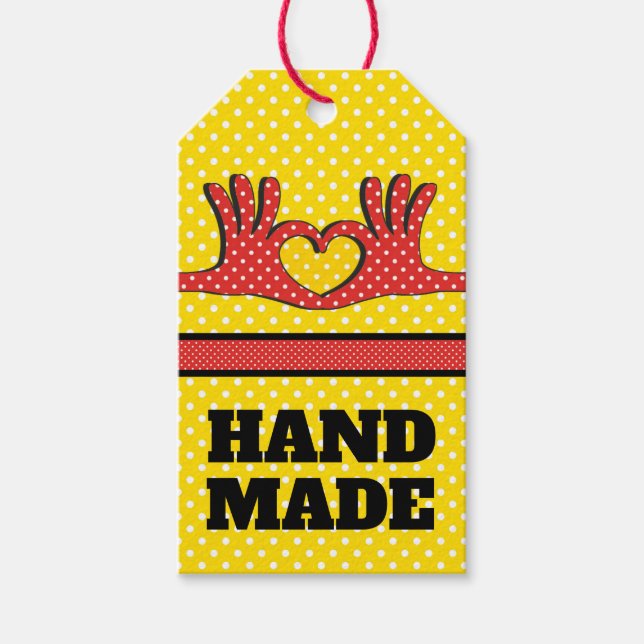 Hand Made Gift Märkre Presentetikett (Framsidan)