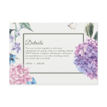 Hand-målad Hydrangea Blommigt Bröllop